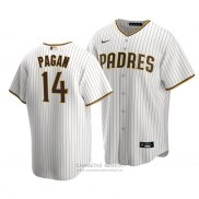 Camiseta Beisbol Hombre San Diego Padres Emilio Pagan Replica Primera Marron Blanco