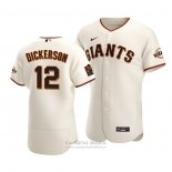 Camiseta Beisbol Hombre San Francisco Giants Alex Dickerson Autentico Primera Crema