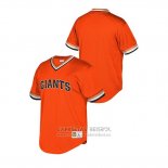 Camiseta Beisbol Hombre San Francisco Giants Cooperstown Collection Mesh Wordmark V-Neck Naranja
