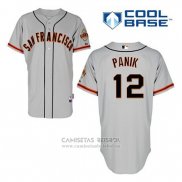 Camiseta Beisbol Hombre San Francisco Giants Joe Panik 12 Gris Cool Base