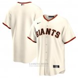 Camiseta Beisbol Hombre San Francisco Giants Primera Blank Replica Crema