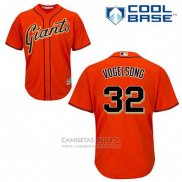 Camiseta Beisbol Hombre San Francisco Giants Ryan Vogelsong 32 Naranja Alterno Cool Base