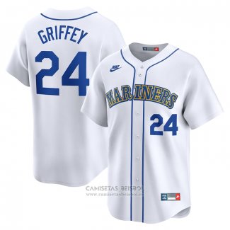 Camiseta Beisbol Hombre Seattle Mariners Ken Griffey Jr. Replica Road Gris