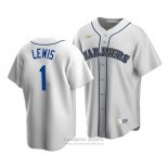 Camiseta Beisbol Hombre Seattle Mariners Kyle Lewis Cooperstown Collection Primera Blanco