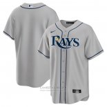 Camiseta Beisbol Hombre Tampa Bay Rays Road Replica Gris