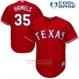 Camiseta Beisbol Hombre Texas Rangers Cole Hamels Rojo Cool Base Jugador