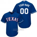 Camiseta Beisbol Hombre Texas Rangers Personalizada Azul