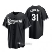 Camiseta Beisbol Hombre Texas Rangers Spencer Howard Replica 2021 Negro