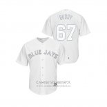 Camiseta Beisbol Hombre Toronto Blue Jays Buddy Boshers 2019 Players Weekend Replica Blanco