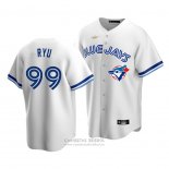 Camiseta Beisbol Hombre Toronto Blue Jays Hyun Jin Ryu Cooperstown Collection Primera Blanco