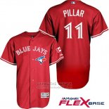 Camiseta Beisbol Hombre Toronto Blue Jays Kevin Pillar Rojo Flex Base