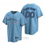 Camiseta Beisbol Hombre Toronto Blue Jays Personalizada Replica Alterno Azul
