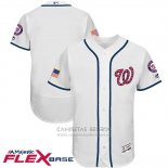 Camiseta Beisbol Hombre Washington Nationals 2017 Estrellas y Rayas Blanco Flex Base