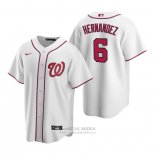 Camiseta Beisbol Hombre Washington Nationals Cesar Hernandez Replica Primera Blanco