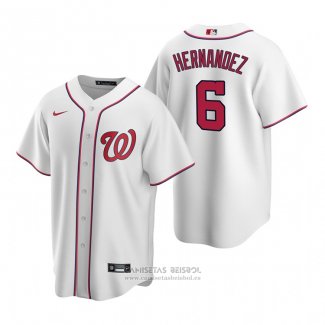 Camiseta Beisbol Hombre Washington Nationals Cesar Hernandez Replica Primera Blanco