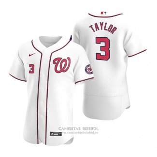 Camiseta Beisbol Hombre Washington Nationals Michael A. Taylor Flex Base Entrenamiento de Primavera 2019 Rojo