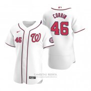 Camiseta Beisbol Hombre Washington Nationals Patrick Corbin Autentico Primera 2020 Blanco