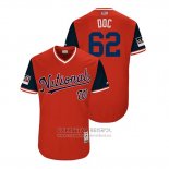 Camiseta Beisbol Hombre Washington Nationals Sean Doolittle 2018 LLWS Players Weekend Doc Rojo