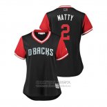 Camiseta Beisbol Mujer Arizona Diamondbacks Jeff Mathis 2018 LLWS Players Weekend Matty Negro