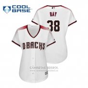 Camiseta Beisbol Mujer Arizona Diamondbacks Robbie Ray Cool Base Primera Blanco