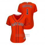 Camiseta Beisbol Mujer Houston Astros Carlos Correa Cool Base Naranja