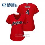 Camiseta Beisbol Mujer Indians Bradley Zimmer Cool Base Alterno 2019 Rojo