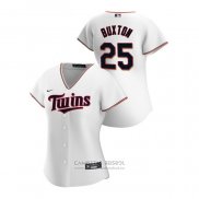 Camiseta Beisbol Mujer Minnesota Twins Byron Buxton 2020 Replica Primera Blanco