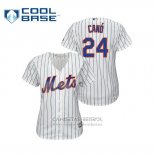 Camiseta Beisbol Mujer New York Mets Robinson Cano Cool Base Primera Blanco