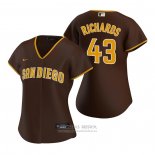 Camiseta Beisbol Mujer San Diego Padres Garrett Richards Replica 2020 Road Marron