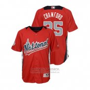 Camiseta Beisbol Nino All Star Brandon Crawford 2018 Home Run Derby National League Rojo