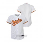 Camiseta Beisbol Nino Baltimore Orioles Replica Primera Blanco