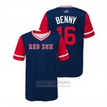Camiseta Beisbol Nino Boston Red Sox Andrew Benintendi 2018 LLWS Players Weekend Benny Azul