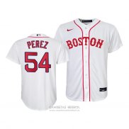 Camiseta Beisbol Nino Boston Red Sox Martin Perez Replica 2021 Blanco