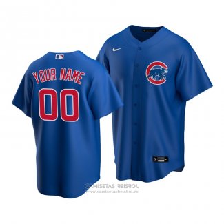 Camiseta Beisbol Nino Chicago Cubs Personalizada Replica Alterno 2020 Azul