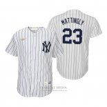 Camiseta Beisbol Nino New York Yankees Don Mattingly Cooperstown Collection Primera Blanco