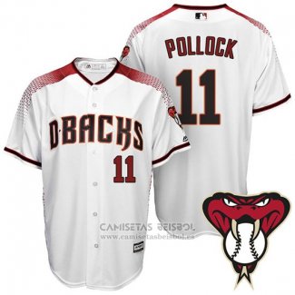 Camiseta Beisbol Hombre Arizona Diamondbacks 11 A.j. Pollock Verde Salute To Service