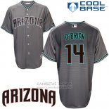 Camiseta Beisbol Hombre Arizona Diamondbacks 14 Peter O'brien Cool Base Gris