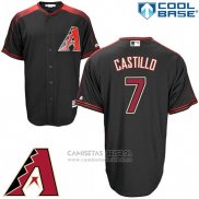 Camiseta Beisbol Hombre Arizona Diamondbacks 7 Welington Castillo Negro Cool Base