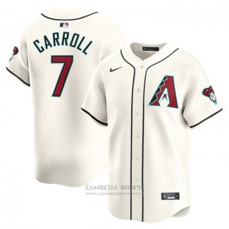 Camiseta Beisbol Hombre Arizona Diamondbacks Corbin Carroll Primera Limited Blanco