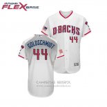 Camiseta Beisbol Hombre Arizona Diamondbacks Paul Goldschmidt 2018 Stars & Stripes Flex Base Blanco