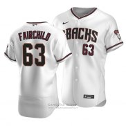 Camiseta Beisbol Hombre Arizona Diamondbacks Stuart Fairchild Autentico Primera Blanco