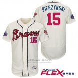 Camiseta Beisbol Hombre Atlanta Braves 15 A.J. Pierzynski Crema 2017 All Star Flex Base