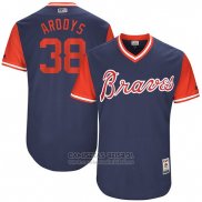 Camiseta Beisbol Hombre Atlanta Braves 2017 Little League World Series 38 Arodys Vizcaino Azul