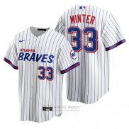 Camiseta Beisbol Hombre Atlanta Braves A.j. Minter Replica 2021 City Connect Blanco