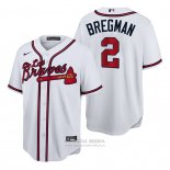 Camiseta Beisbol Hombre Atlanta Braves Alex Bregman Hispanic Heritage Autentico Blanco