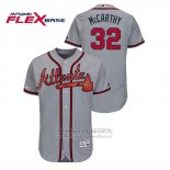 Camiseta Beisbol Hombre Atlanta Braves Brandon Mccarthy Autentico Flex Base Gris