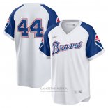 Camiseta Beisbol Hombre Atlanta Braves Hank Aaron Primera Cooperstown Collection Blanco