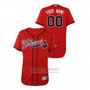 Camiseta Beisbol Hombre Atlanta Braves Personalizada Hispanic Heritage Flex Base Rojo