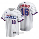 Camiseta Beisbol Hombre Atlanta Braves Travis D'arnaud Replica 2021 City Connect Blanco
