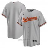 Camiseta Beisbol Hombre Baltimore Orioles Road Replica Gris